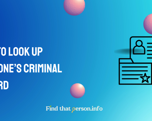 How to Look Up Someone’s Criminal Record – Detailed Guide